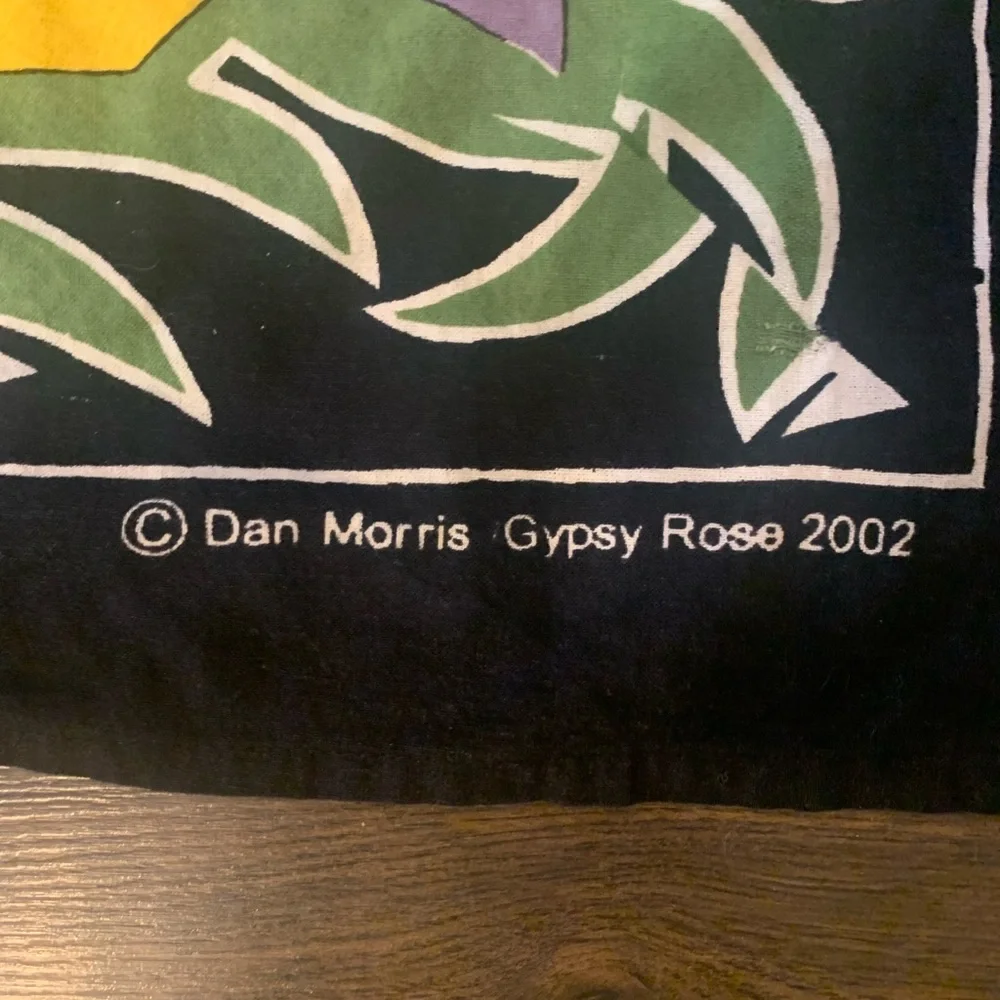 Dan Morris Gypsy Rose Tapestry 2002 Vintage Large Wall Hanging